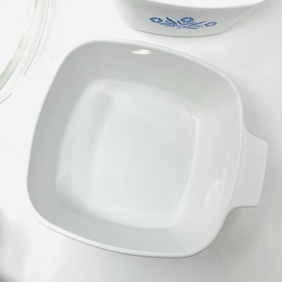 Vintage Corning Ware Casserole Baking Dishes x 3 Blue Cornflower (H4) 6 Pc USA - Picture 9 of 14